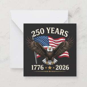 Tarjeta Pequeña 250 Aniversario EE. UU.
