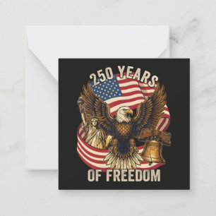 Tarjeta Pequeña 250 años americano 1776-2026