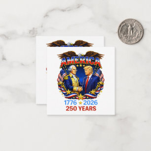 Tarjeta Pequeña 250 años aniversario de América 250º