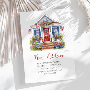 Tarjeta Pequeña 4 de julio Moving Home New Address