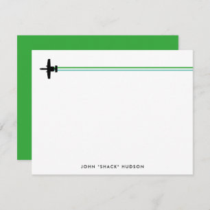 Tarjeta Pequeña A-10 Ataque Warthog Jet Striped Personalizado Stat