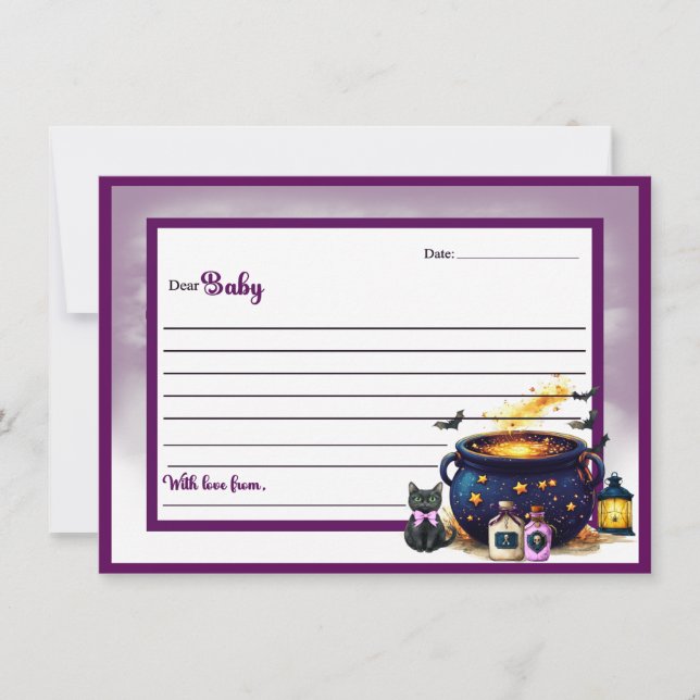 Tarjeta Pequeña A Baby's Brewing _Dear Baby Card (Anverso)