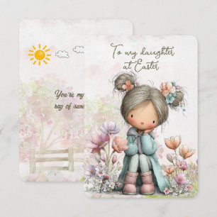 Tarjeta Pequeña A mi hija en Pascua