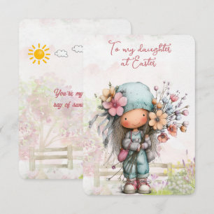 Tarjeta Pequeña A mi hija en Pascua