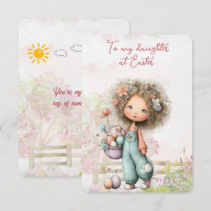 Tarjeta Pequeña A mi hija en Pascua
