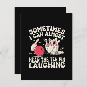 Tarjeta Pequeña A Veces Casi Puedo Escuchar Reír A Los Diez Pin