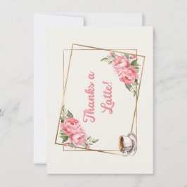 Tarjeta Pequeña A Whole Latte Love Thank You Card
