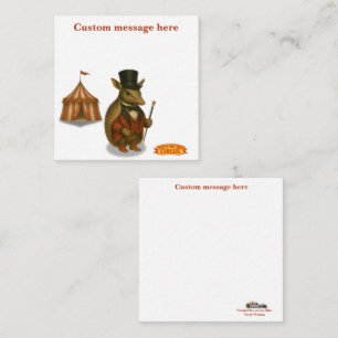 Tarjeta Pequeña Aaron, maestro de ceremonias del cerdo hormiguero
