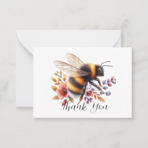 Tarjeta Pequeña Abeja Encantadora Gracias