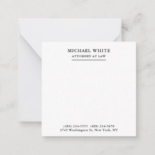 Tarjeta Pequeña Abogado Minimalista profesional