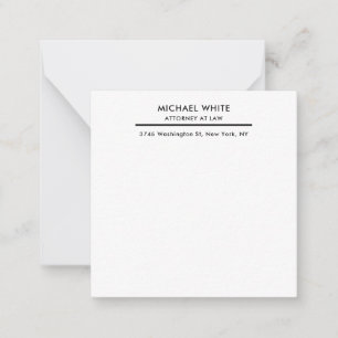 Tarjeta Pequeña Abogado Minimalista profesional