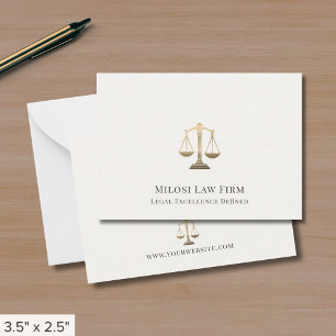 Tarjeta Pequeña Abogado simple Personalizado legal