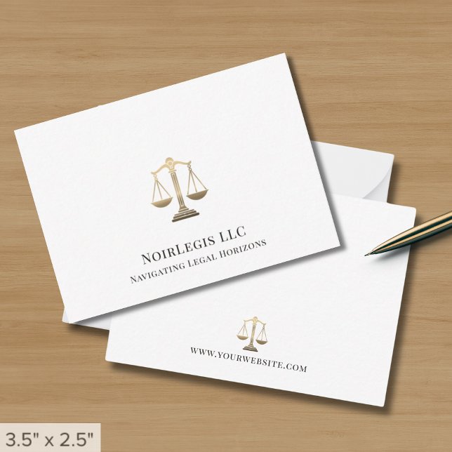 Tarjeta Pequeña Abogado simple y elegante legal (Subido por el creador)