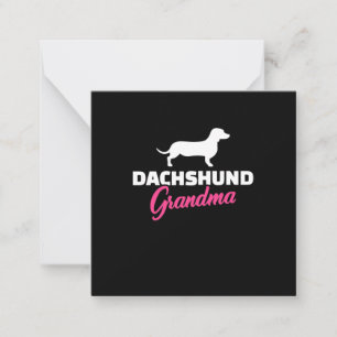 Tarjeta Pequeña Abuela de Dachshund