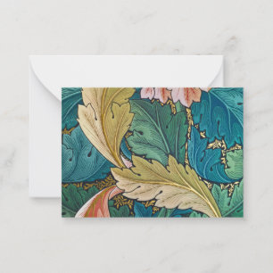 Tarjeta Pequeña Acanthus, fondo de escritorio de William Morris