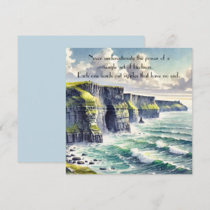 Tarjeta Pequeña Acantilados de Moher, Irlanda y cotización
