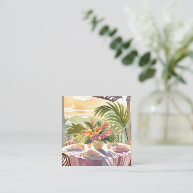 Tarjeta Pequeña Acción de Gracias en Florida - Notecard (Anverso de pie)