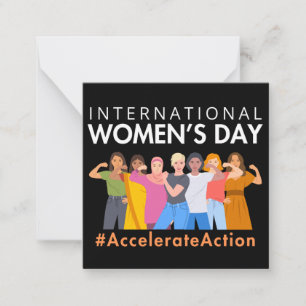 Tarjeta Pequeña Acelere la acción Día Internacional de la Mujer 20