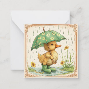 Tarjeta Pequeña Acogedores críticos y feliz lluvia: Aburrido duelo