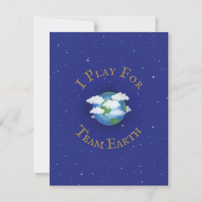 Tarjeta Pequeña Activismo global Personalizado "Juego por Team Ear (Anverso)