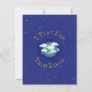 Tarjeta Pequeña Activismo global Personalizado "Juego por Team Ear