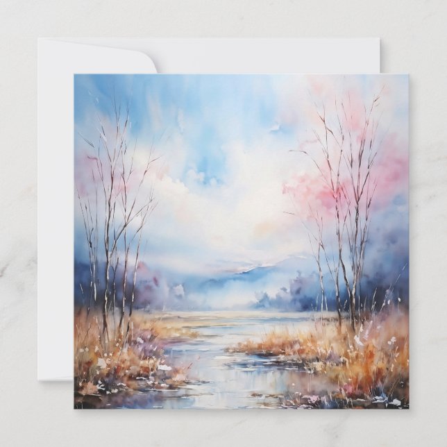 Tarjeta Pequeña Acuarela (Anverso)