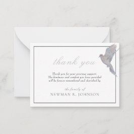 Tarjeta Pequeña Acuarela de duelo por el memorial