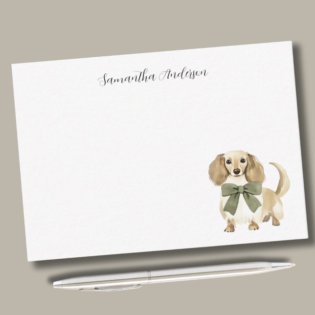 Tarjeta Pequeña Acuarela de perro personalizada (Subido por el creador)