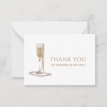 Acuarela Elegante Perls Prosecco Bridal Shower