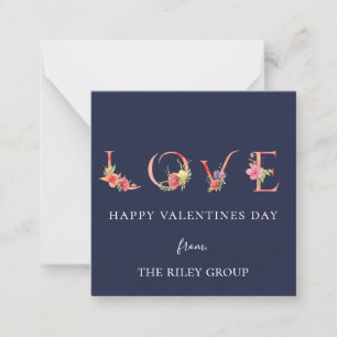Tarjeta Pequeña Acuarela LOVE Floral