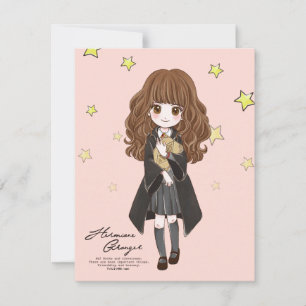 Tarjeta Pequeña Acuarela mágica Hermione Granger