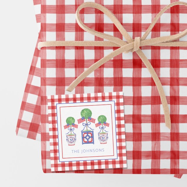 Tarjeta Pequeña Acuarela Patriótica Bandera Estadounidense Regalo  (Subido por el creador)