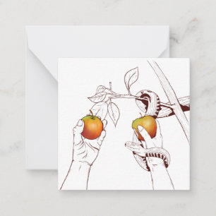 Tarjeta Pequeña Adam y Eve