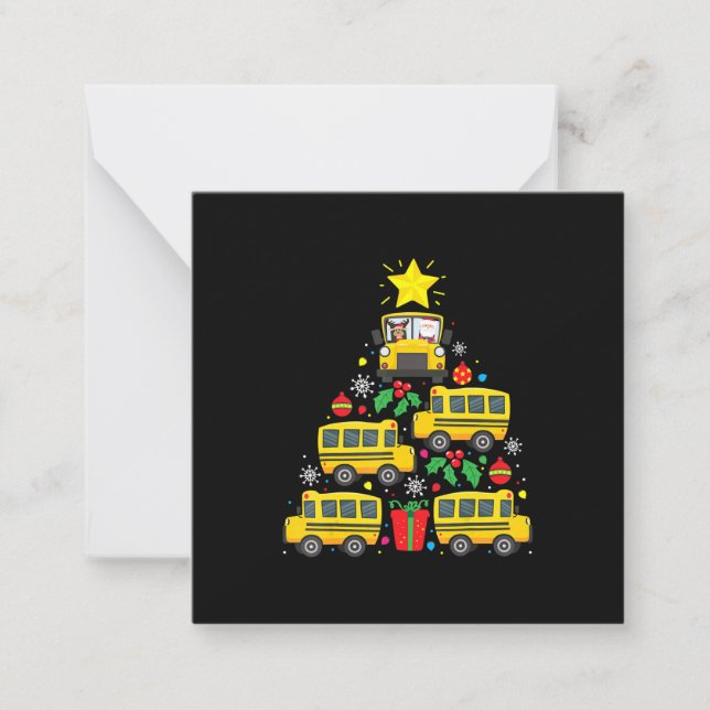 Tarjeta Pequeña adorno de árbol de Navidad divertido conductor de  (Anverso)