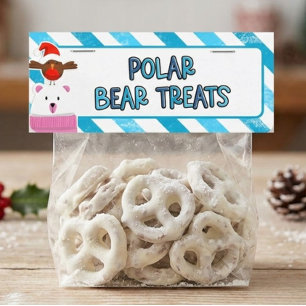 Tarjeta Pequeña Adornos superiores de bolsa de Navidad de regalos 
