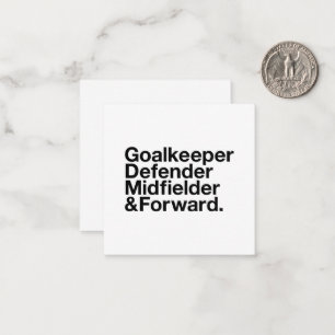 Tarjeta Pequeña Aficionado al FÚTBOL