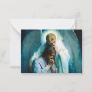 Tarjeta Pequeña Agonía en el jardín, 1898 por Frans Schwartz