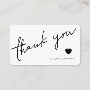 Tarjeta Pequeña Agradece por tu compra   QR personalizable