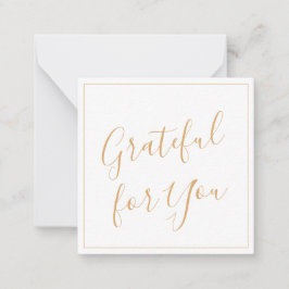 Tarjeta Pequeña Agradecimiento por el guión