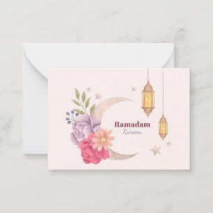 Tarjeta Pequeña Agua Ramadan Kareem