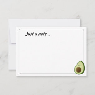 Tarjeta Pequeña Aguacate de dibujos animados lindo personalizado s