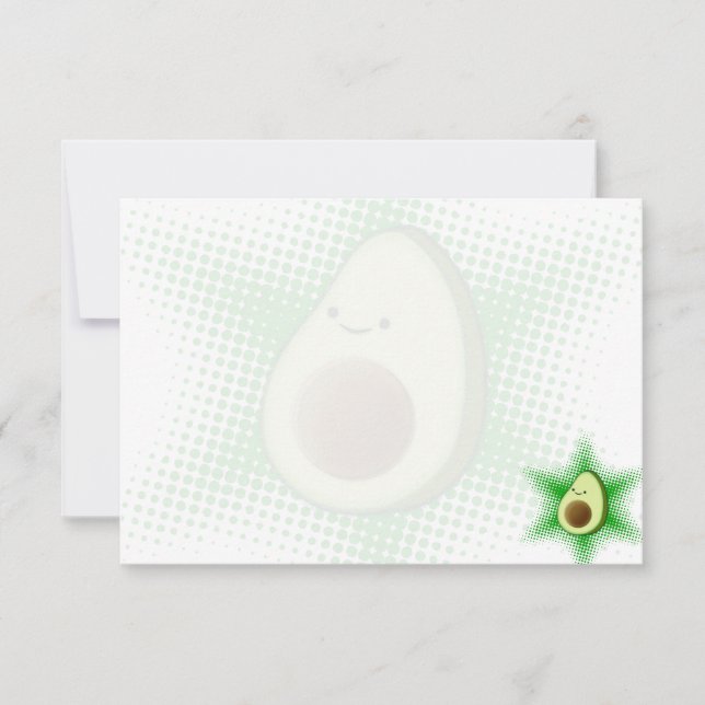 Tarjeta Pequeña Aguacate Superestrella (Anverso)