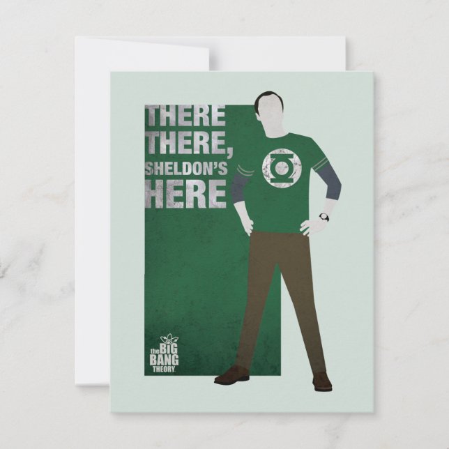 Tarjeta Pequeña Ahí, Sheldon está aquí (Anverso)