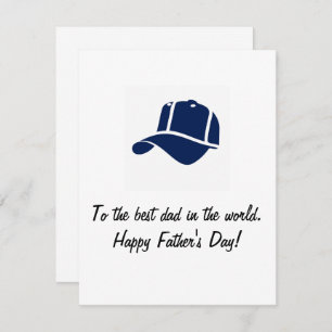 Tarjeta Pequeña Al mejor papá del mundo. Feliz Día del Padre