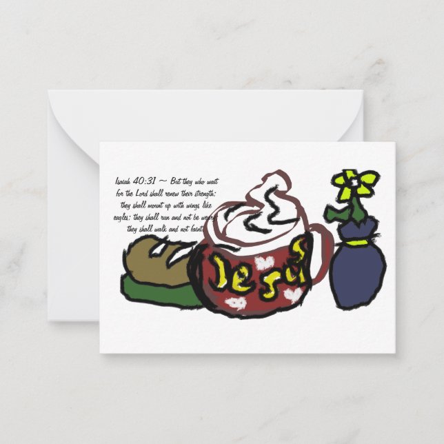 Tarjeta Pequeña Ala de Jesús (Anverso)