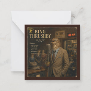 Tarjeta Pequeña Álbum de Bing Thrushby: una parodia