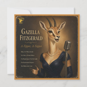 Tarjeta Pequeña Álbum de Gazella Fitzgerald: una parodia