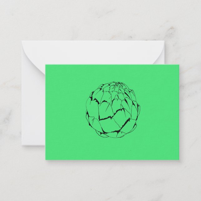 Tarjeta Pequeña Alcachofa (Anverso)