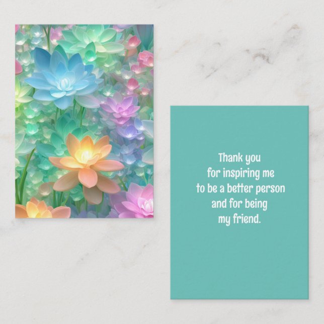 Tarjeta Pequeña Alegría de primavera (Anverso / Reverso)
