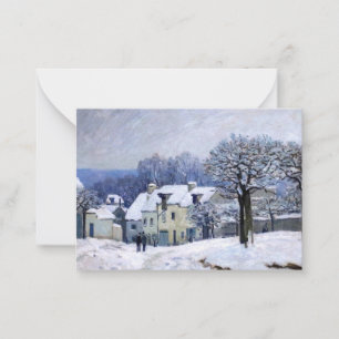Tarjeta Pequeña Alfred Sisley - Colocar a Chenil en Marly, efecto 